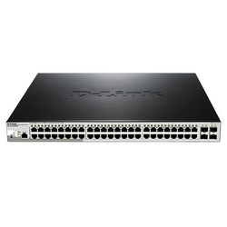 D-Link DGS-1210-52MP 48-Port 10/100/1000BaseT PoE + 4 Combo 1000BaseT/SFP ports Web Smart Switch